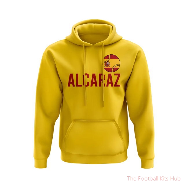 Carlos Alcaraz Spain Name Hoody (Yellow)-unisoccer store