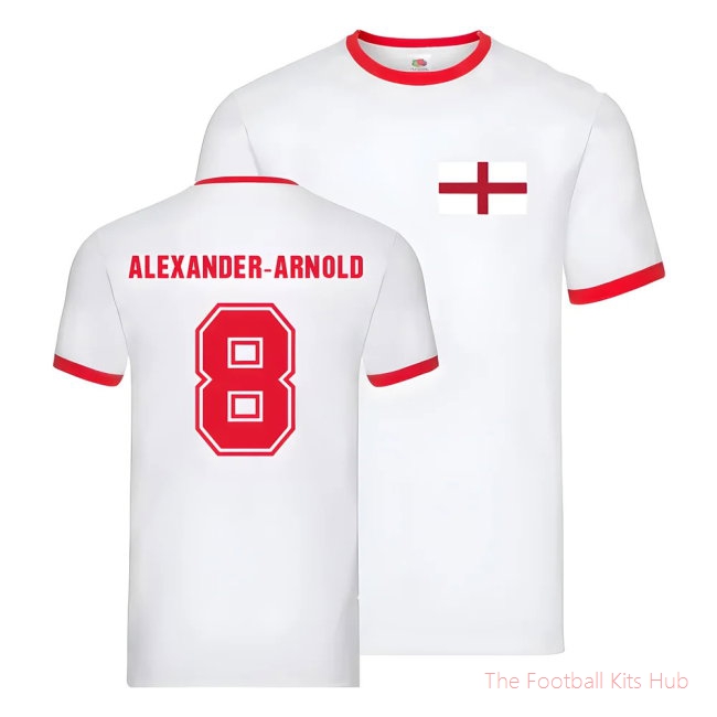 England Ringer T-Shirt (Trent Alexander-Arnold 8)-unisoccer store