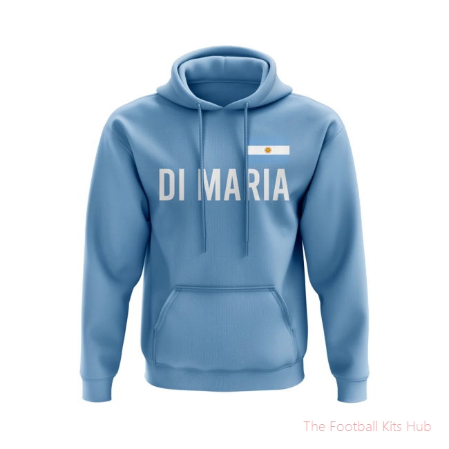 Angel Di Maria Argentina Name Hoody (Sky Blue)-unisoccer store