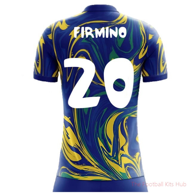 2025-2026 Brazil Away Concept Shirt (Firmino 20) - Kids-unisoccer store