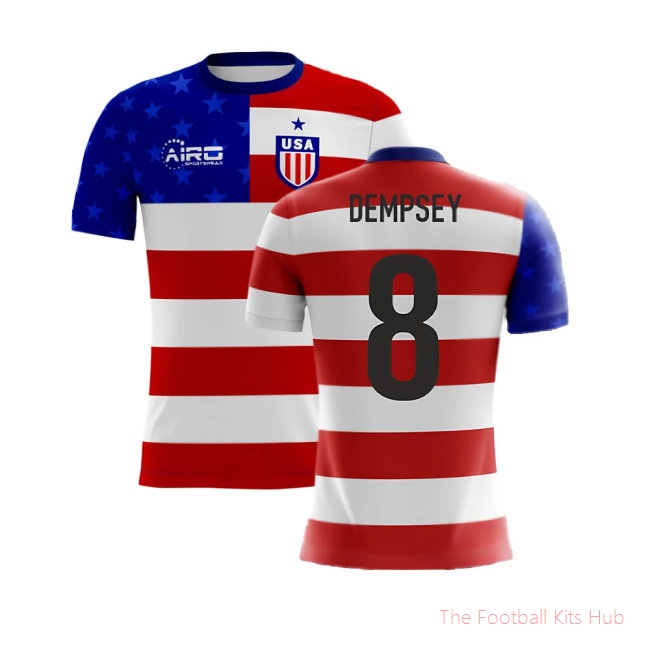 2025-2026 USA Airo Concept Home Shirt (Dempsey 8) - Kids-unisoccer store