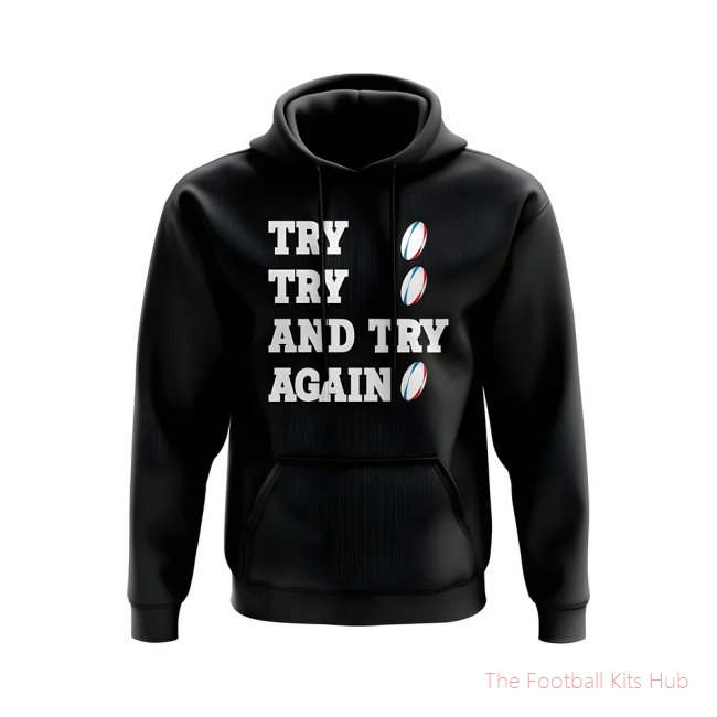 Try, Try & Try Again Hoody (Black)-unisoccer store
