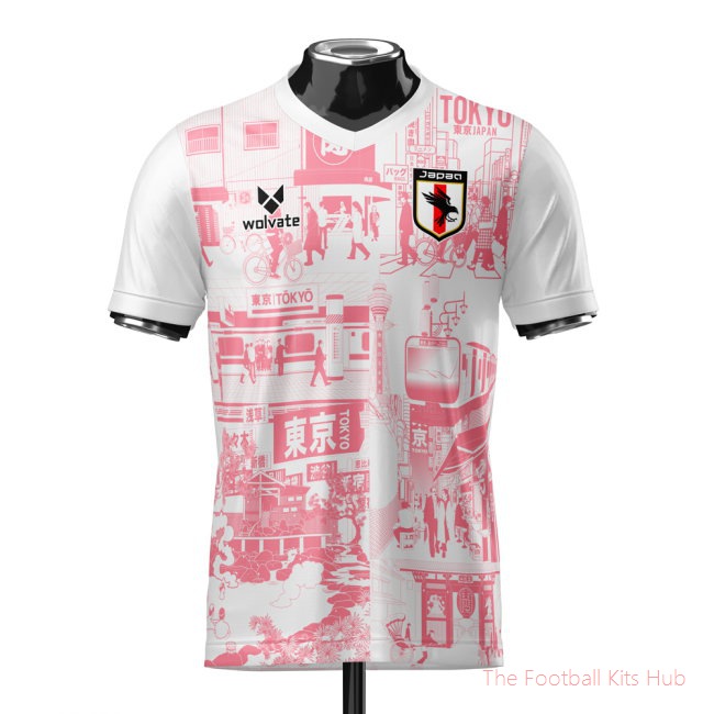 Japan Tokyo Heritage Football Jersey Red (Wolvate) Adult Short Sleeve-unisoccer store