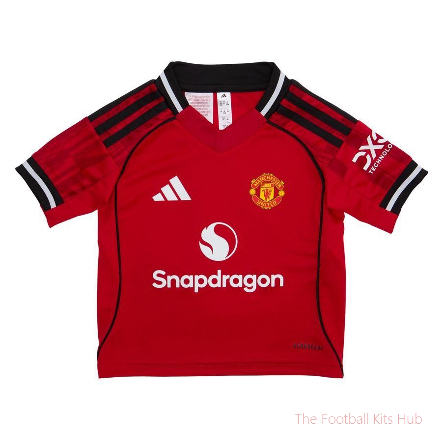 Manchester United Home Shirt 2025/26 Mini-Kit Kids-unisoccer store