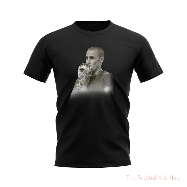 Fabio Cannavaro Italy Legend T-Shirt (Black)-unisoccer store