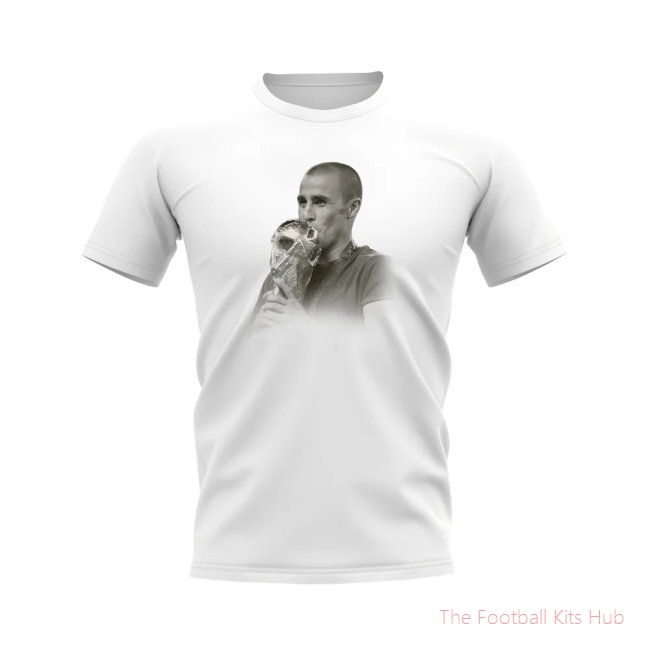 Fabio Cannavaro Italy Legend T-Shirt (White)-unisoccer store