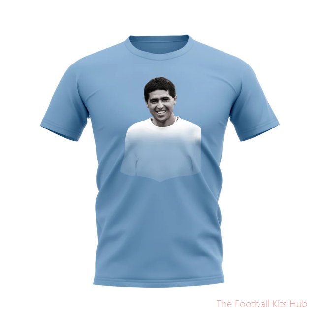 Juan Roman Riquelme Argentina Legend T-Shirt (Sky)-unisoccer store
