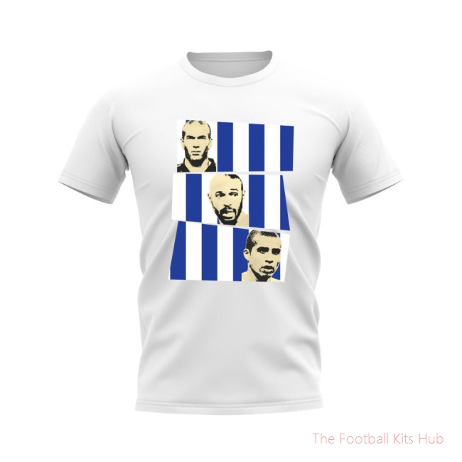 Zidane Henry Trezeguet France Trio T-Shirt (White)-unisoccer store