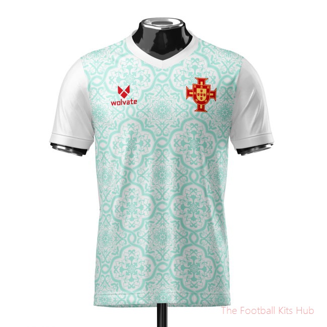 Portugal Heritage Football Jersey (Wolvate) Adult Short Sleeve-unisoccer store