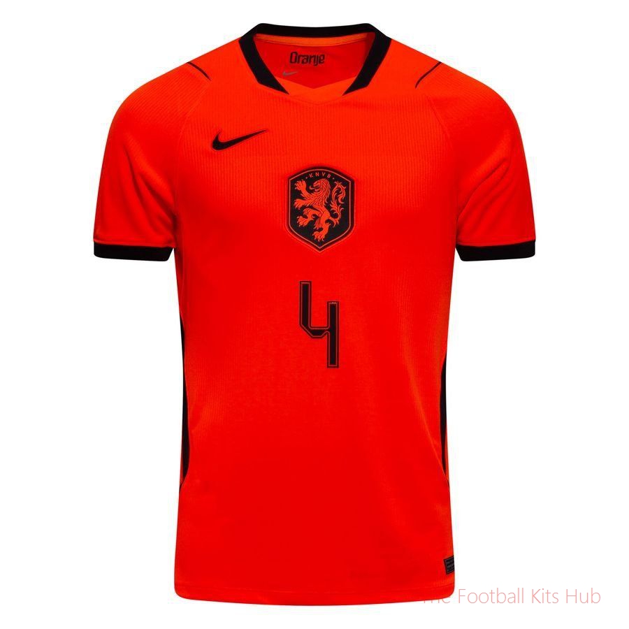 Holland Home Shirt World Cup 2026 VIRGIL 4-unisoccer store