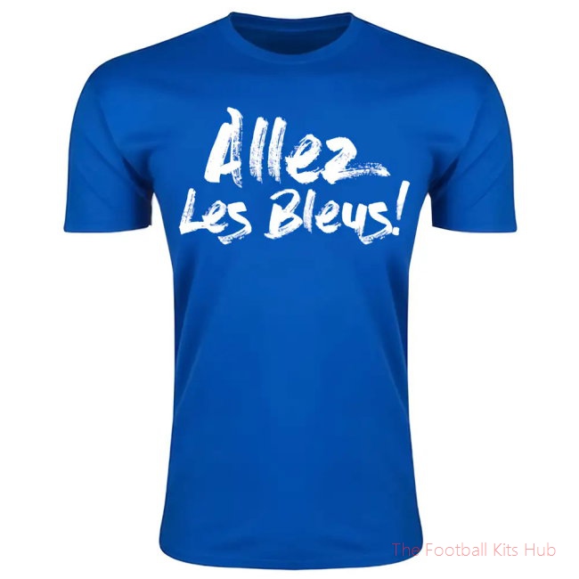 Allez Les Bleus France T-Shirt (Blue)-unisoccer store
