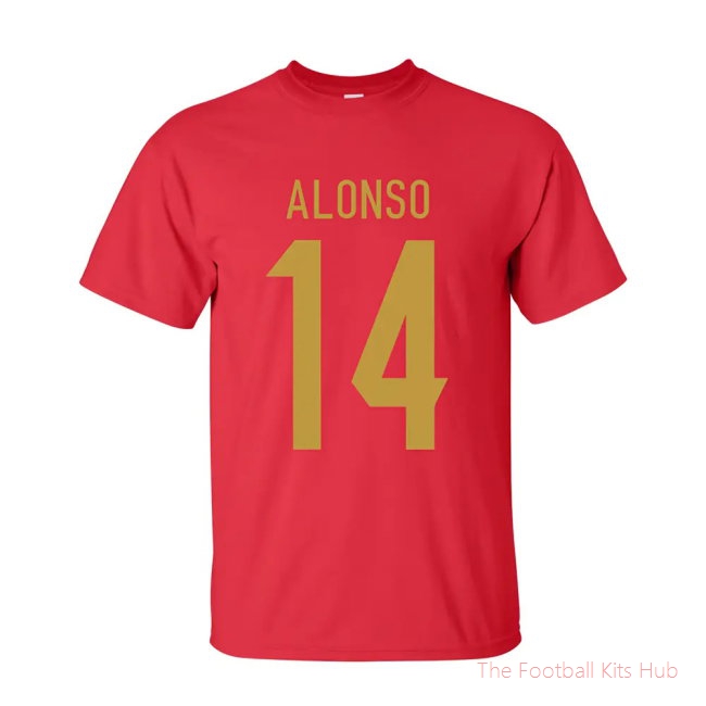 Xabi Alonso Spain Hero T-shirt (red)-unisoccer store