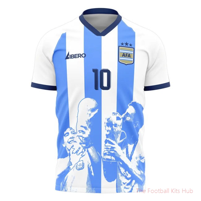 Messi x Maradona Argentina World Cup Tribute Shirt-unisoccer store
