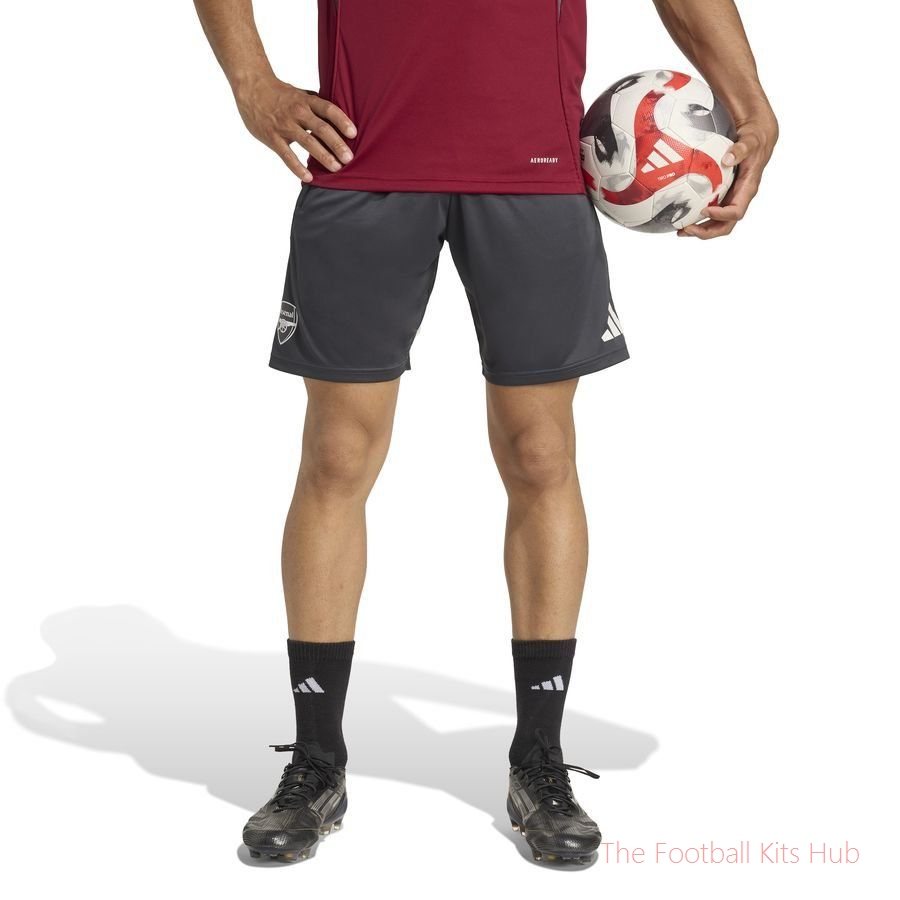 Arsenal Training Shorts Tiro 25 EU - Dark Grey/Collegiate Burgundy-unisoccer store
