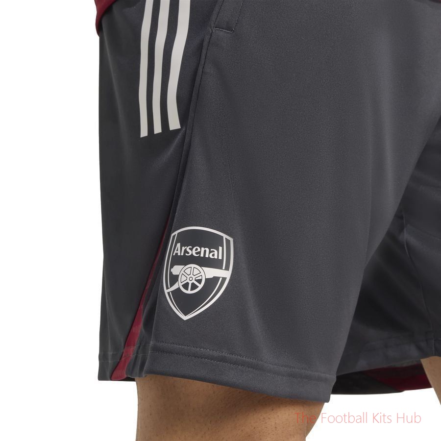 Arsenal Training Shorts Tiro 25 EU - Dark Grey/Collegiate Burgundy-unisoccer store
