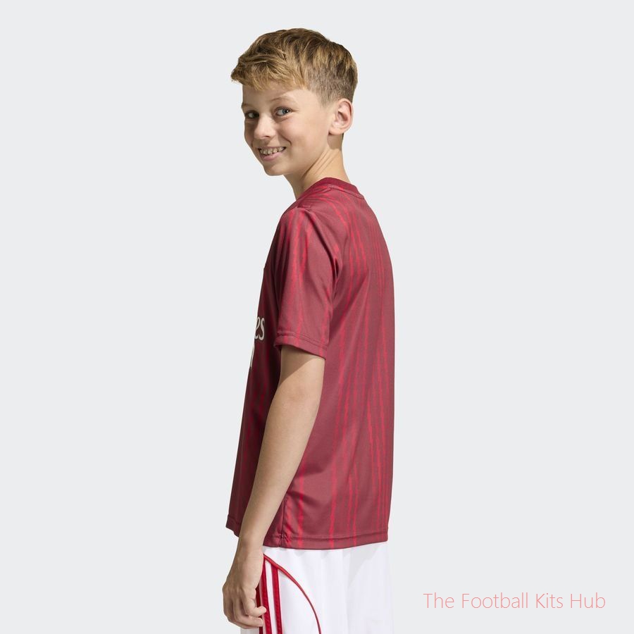 Arsenal Training T-Shirt Pre Match - Collegiate Burgundy/Pure Ruby Kids-unisoccer store