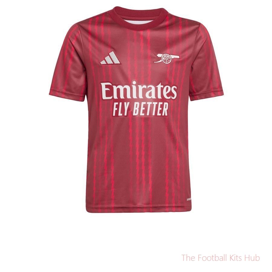 Arsenal Training T-Shirt Pre Match - Collegiate Burgundy/Pure Ruby Kids-unisoccer store