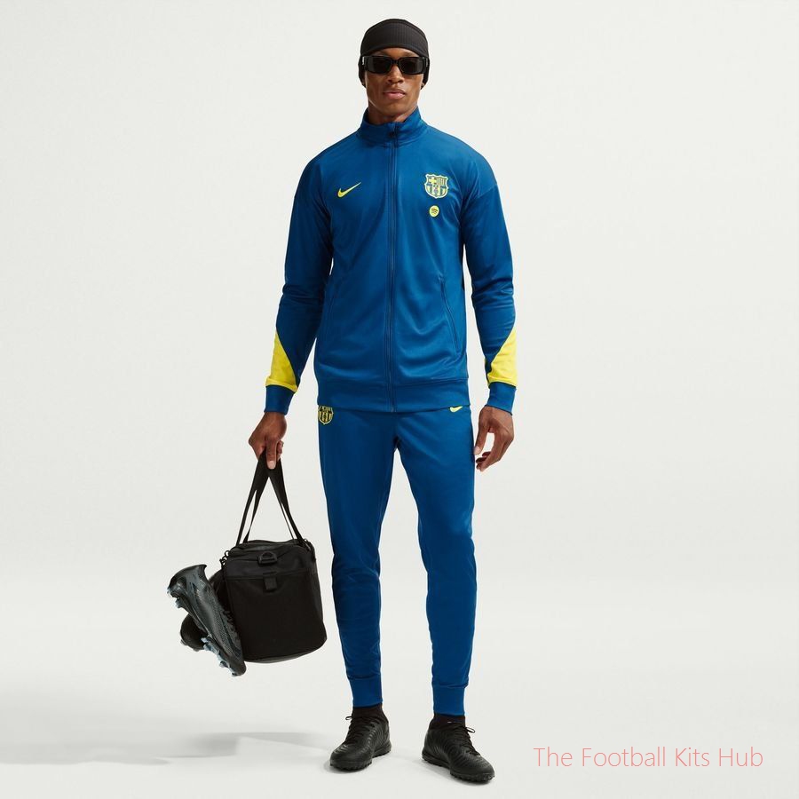 Barcelona Tracksuit Dri-FIT Strike - Gym Blue/Opti Yellow-unisoccer store