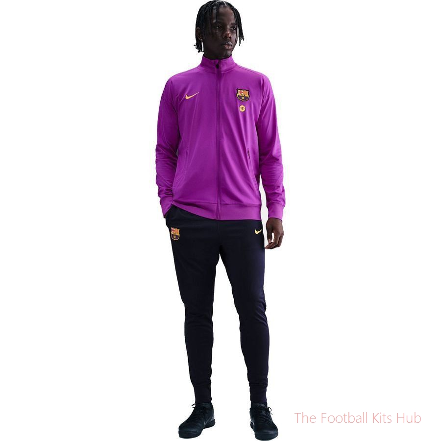 Barcelona Tracksuit Dri-FIT Strike - Vivid Purple/Midwest Gold-unisoccer store