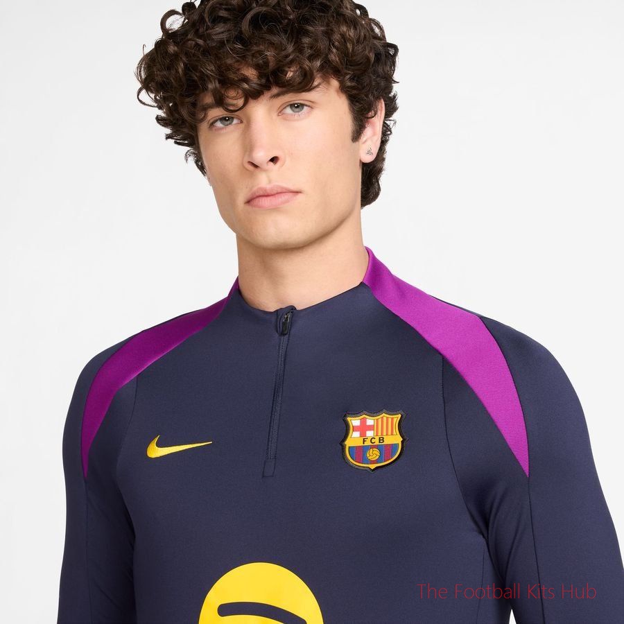 Barcelona Training Shirt Dri-FIT Strike Drill - Imperial Purple/Midwest Gold-unisoccer store