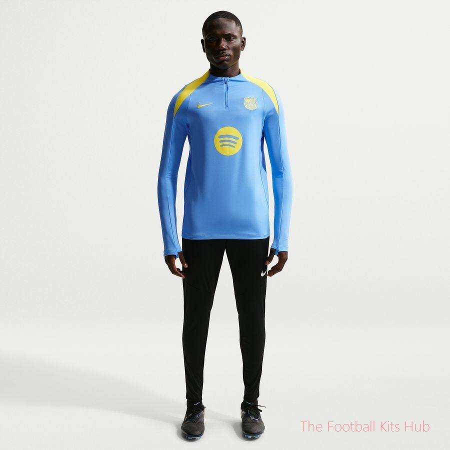 Barcelona Training Shirt Dri-FIT Strike Drill - University Blue/Opti Yellow-unisoccer store