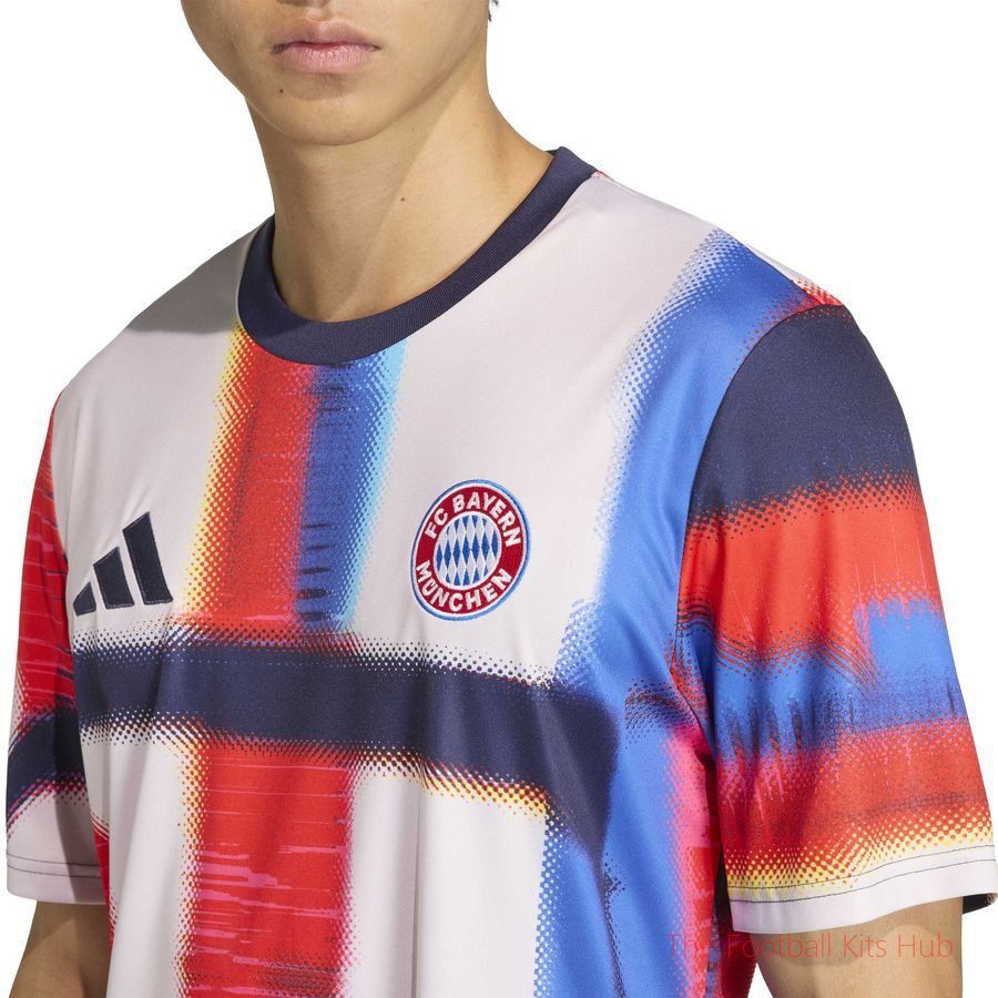 Bayern München Training T-Shirt Pre Match - Noble Indigo/Hi-Res Blue/Chalk Pearl/Hi-Res Red-unisoccer store