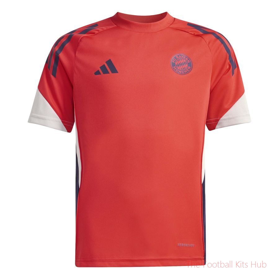 Bayern München Training T-Shirt Tiro 25 - Hi-Res Red Kids-unisoccer store