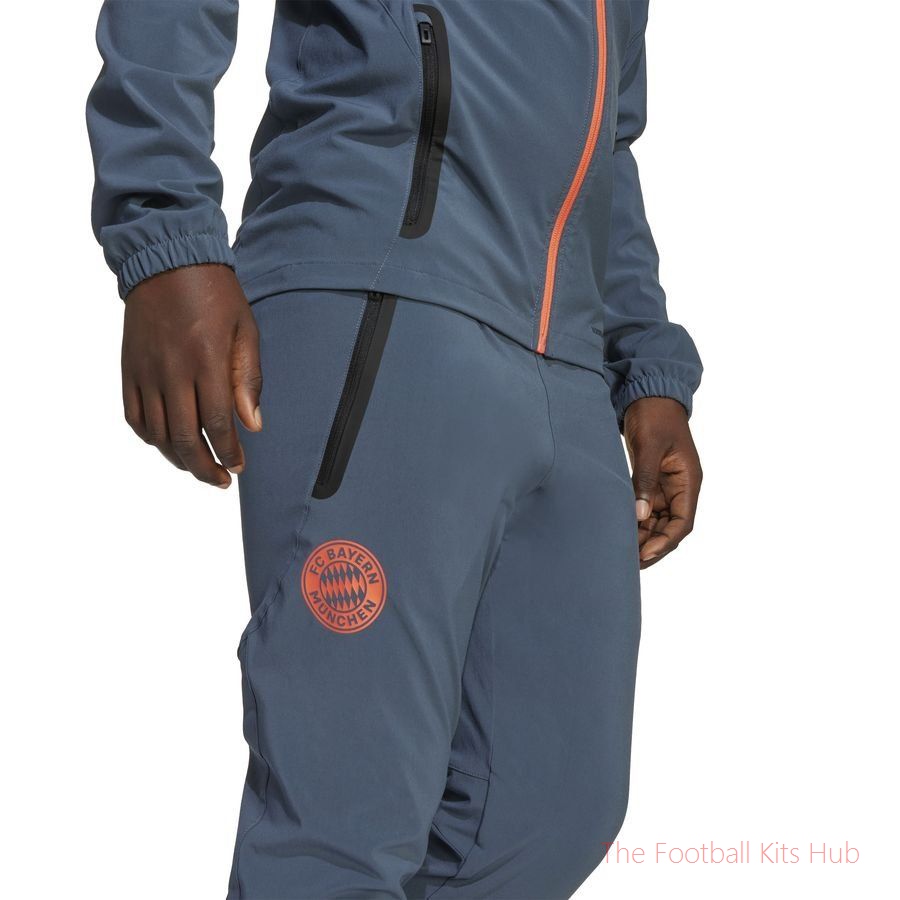 Bayern München Training Trousers Tiro 25 Competition Vis Tech Travel - Bold Onix/Easy Coral Kids-unisoccer store