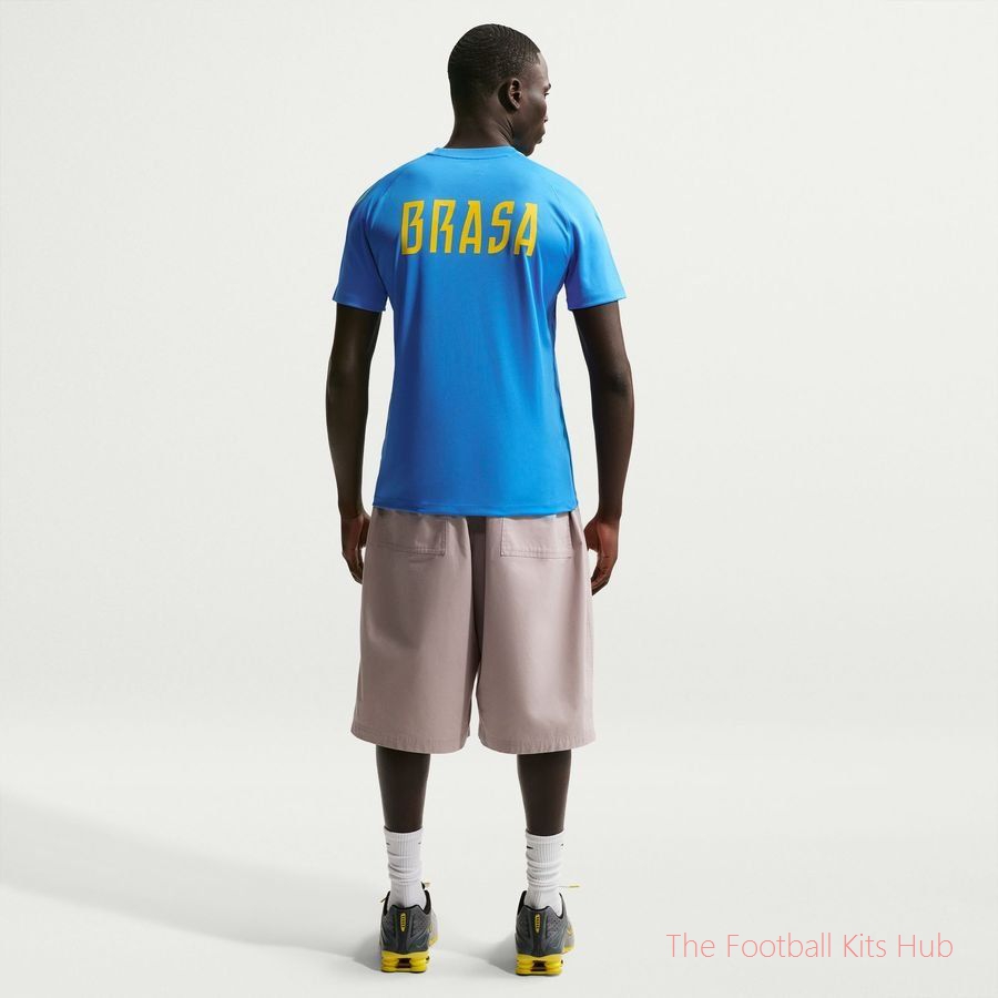 Brazil Training T-Shirt Dri-FIT Strike World Cup 2026 - Photo Blue/Light Menta/Midwest Gold-unisoccer store