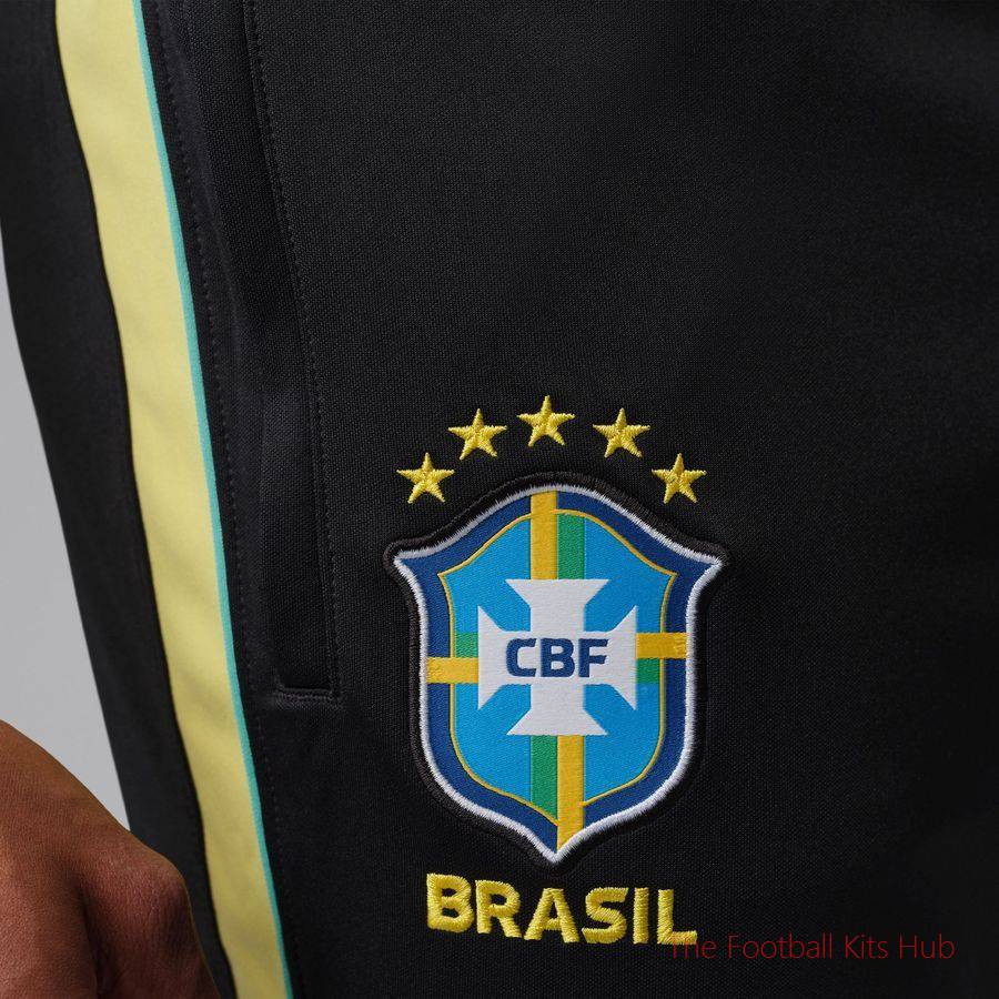 Brazil X Jordan Track Pants Dri-FIT Academy Pro World Cup 2026 - Black/Yellow/Light Menta-unisoccer store