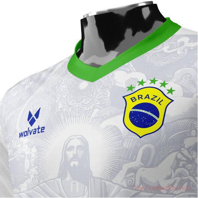 Brazil Heritage Football Jersey (Wolvate) Adult Short Sleeve-unisoccer store