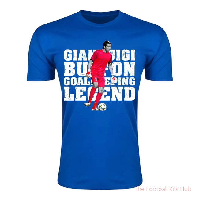 Gianluigi Buffon Goalkeeping Legend T-Shirt (Blue) - Kids-unisoccer store