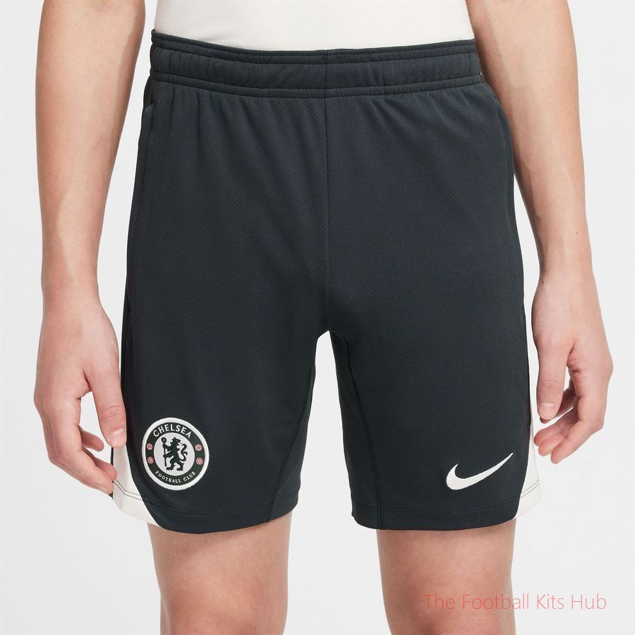 Chelsea Training Shorts Dri-FIT Strike - Outdoor Green/Outdoor Green/Phantom Marl Kids-unisoccer store