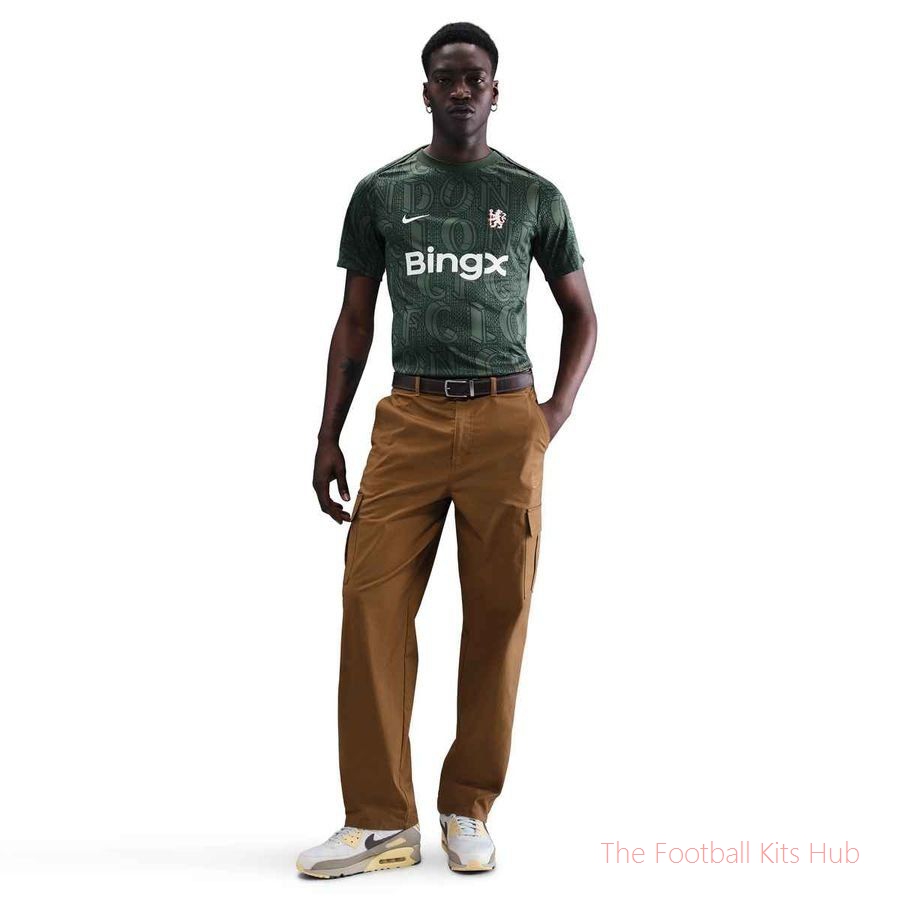 Chelsea Training T-Shirt Dri-FIT Academy Pro Pre Match - Galactic Jade/Outdoor Green-unisoccer store