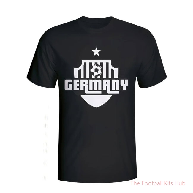 Germany Country Logo T-shirt (black) - Kids-unisoccer store