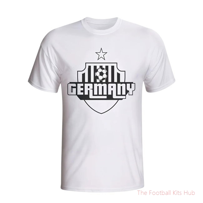 Germany Country Logo T-shirt (white) - Kids-unisoccer store