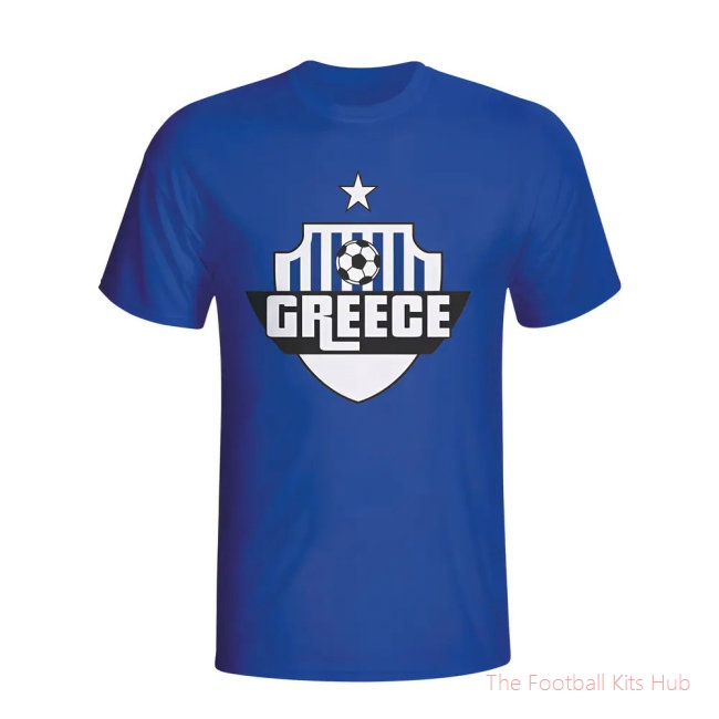 Greece Country Logo T-shirt (blue) - Kids-unisoccer store