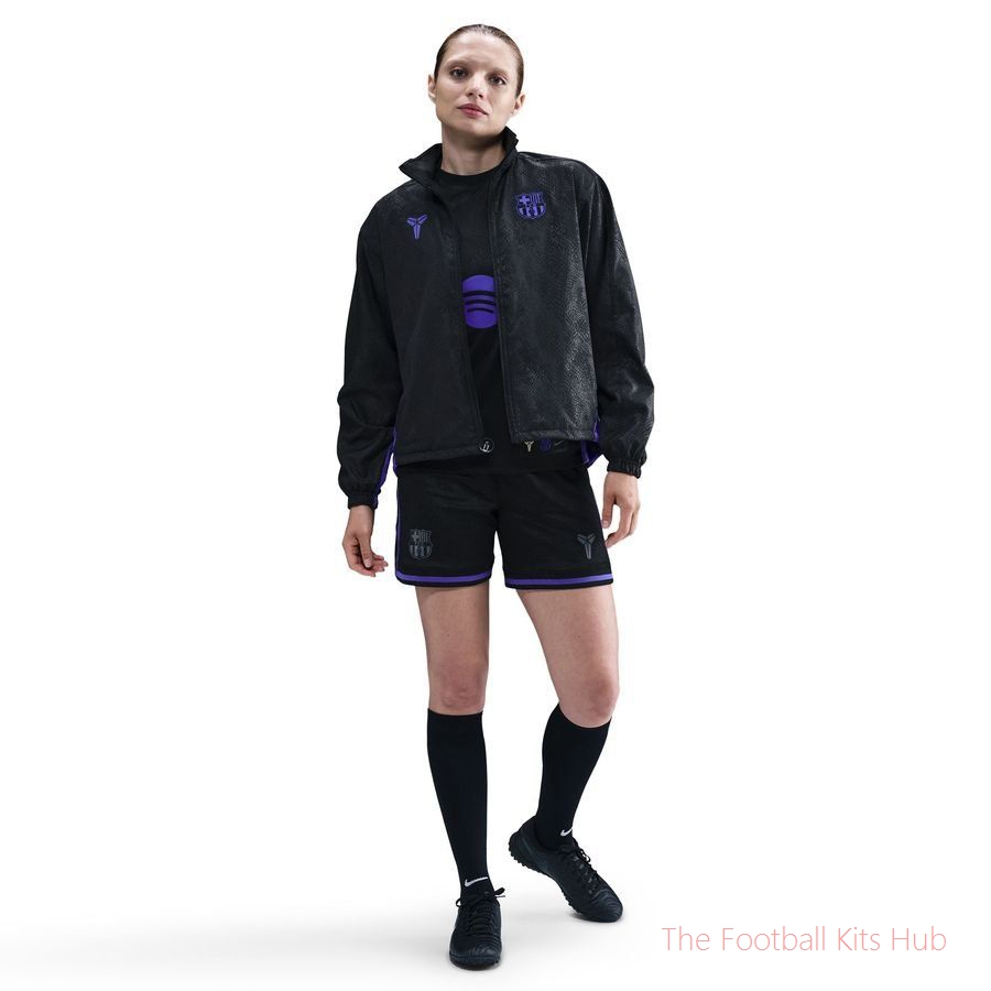 FCB W NK TRK JKT AW GX BLACK/PERSIAN VIOLET/PERSIAN VIOLET-unisoccer store