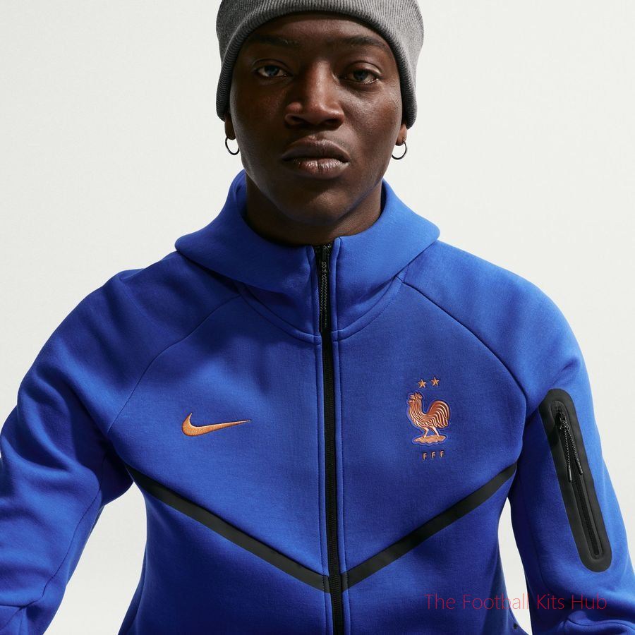 France Hoodie NSW Tech Fleece FZ World Cup 2026 - Game Royal/Metallic Copper-unisoccer store