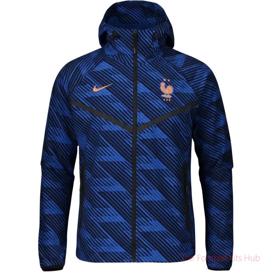 France Jacket Tech Woven FZ World Cup 2026 - Game Royal/Metallic Copper-unisoccer store
