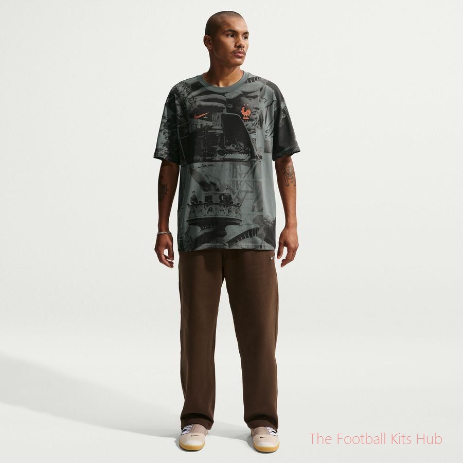 France T-Shirt AOP World Cup 2026 - Iron Grey-unisoccer store