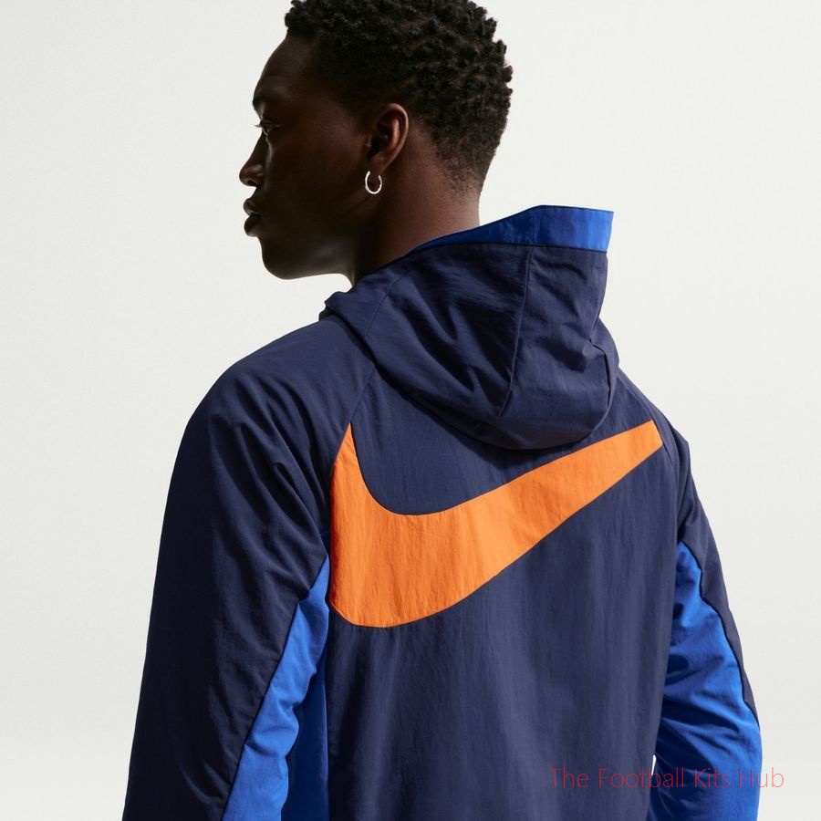 France Training Jacket Dri-FIT AWF Woven World Cup 2026 - Blackened Blue/Game Royal/Metallic Copper-unisoccer store