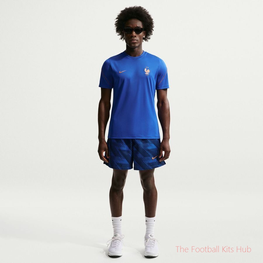 France Training T-Shirt Dri-FIT Strike World Cup 2026 - Game Royal/Blackened Blue/Metallic Copper-unisoccer store