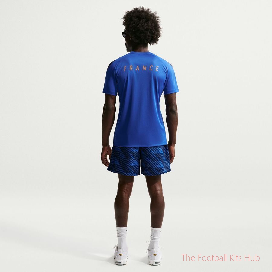 France Training T-Shirt Dri-FIT Strike World Cup 2026 - Game Royal/Blackened Blue/Metallic Copper-unisoccer store