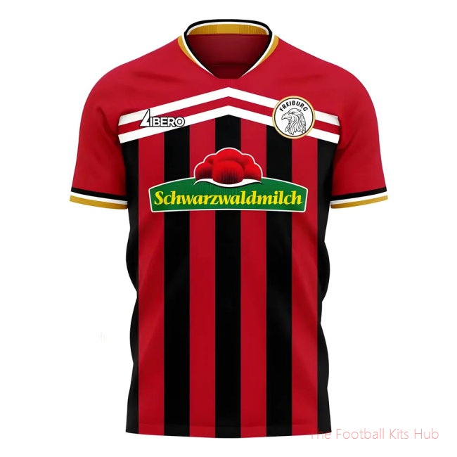 Freiburg 2025-2026 Home Concept Football Kit (Libero) - Baby-unisoccer store