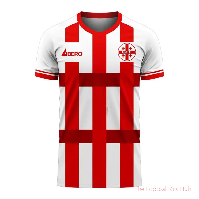 Georgia 2025-2026 Home Concept Football Kit (Libero) - Womens-unisoccer store