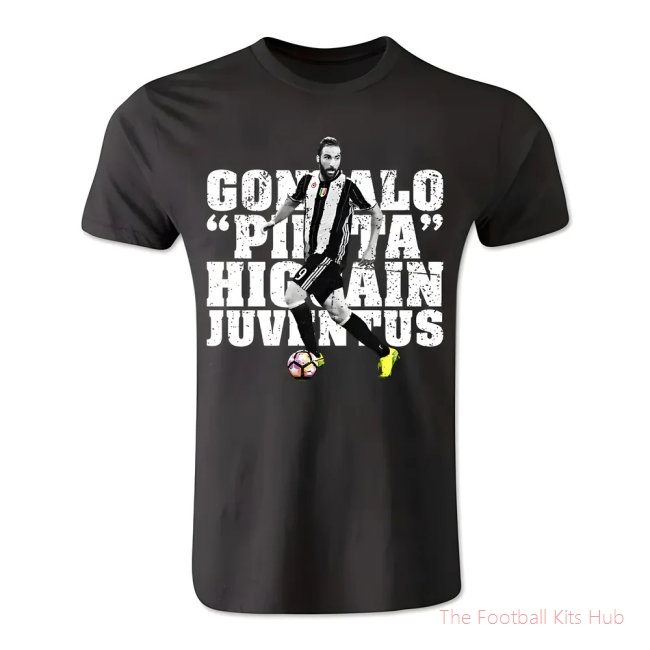 Gonzalo Higuain Juventus T-Shirt (Black)-unisoccer store