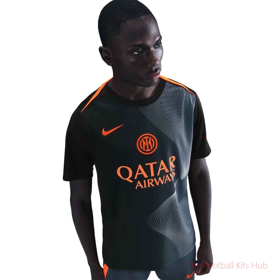Inter Training T-Shirt Dri-FIT Academy Pro Pre Match 3rd - Black/Thunder Blue/Safety Yellow-unisoccer store