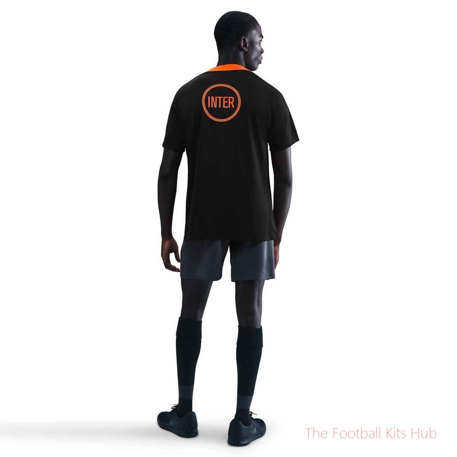 Inter Training T-Shirt Dri-FIT Academy Pro Pre Match 3rd - Black/Thunder Blue/Safety Yellow-unisoccer store