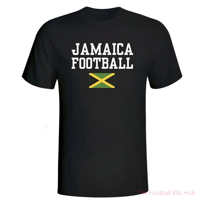 Jamaica Football T-Shirt - Black-unisoccer store